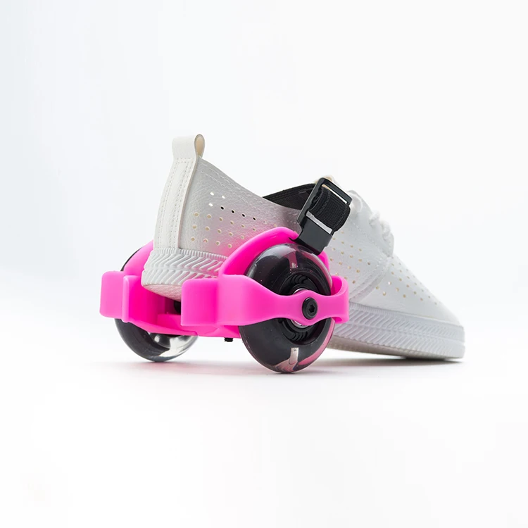 Hot Selling Adjustable Heel 2 Wheels Flashing Skate Roller With Led Lights Shoes Heel Skate small pulley