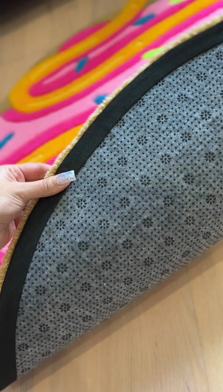 New design food shape floor carpet anti slip microfiber area rug bath mats for living room