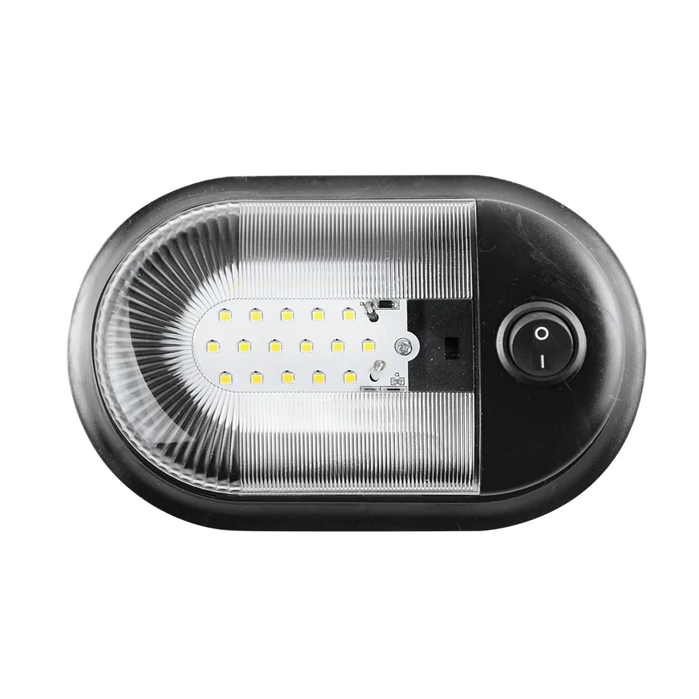RV Truck Camper Led Dome Light 12-24V Marine Roof Ceiling Dome Light White Switch RV Accessories