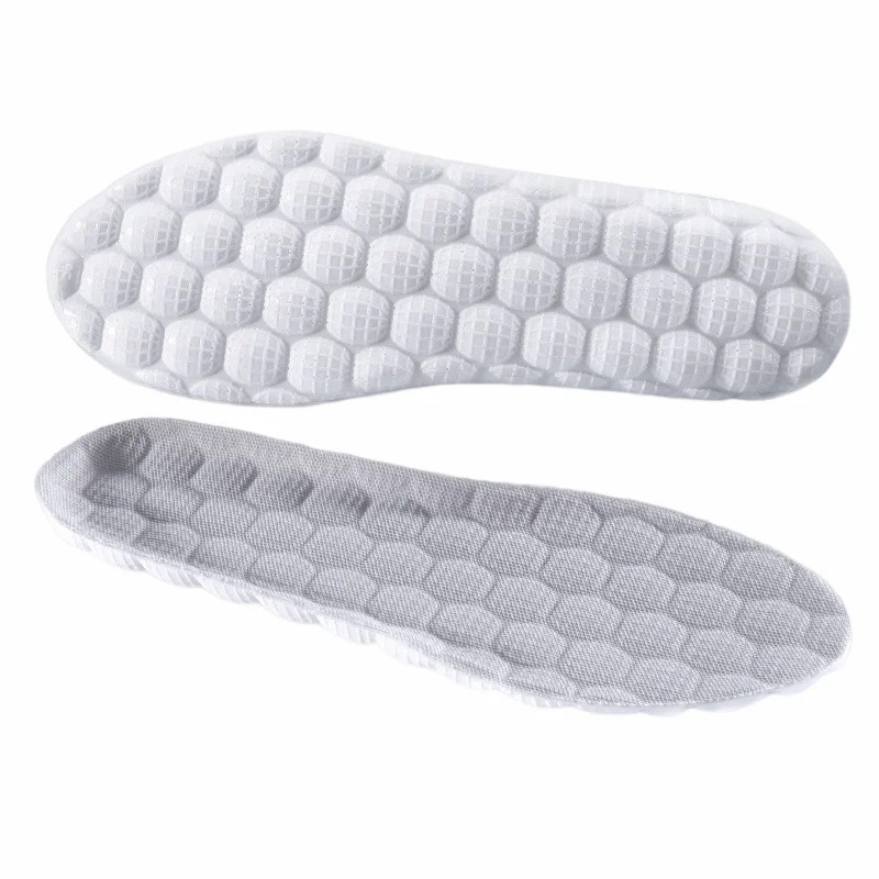 Pu Elastic Orthopedic Anti Skid Massager 4d Super Soft Running Shock Orthopaedic Breathable Insole For Casual Shoes