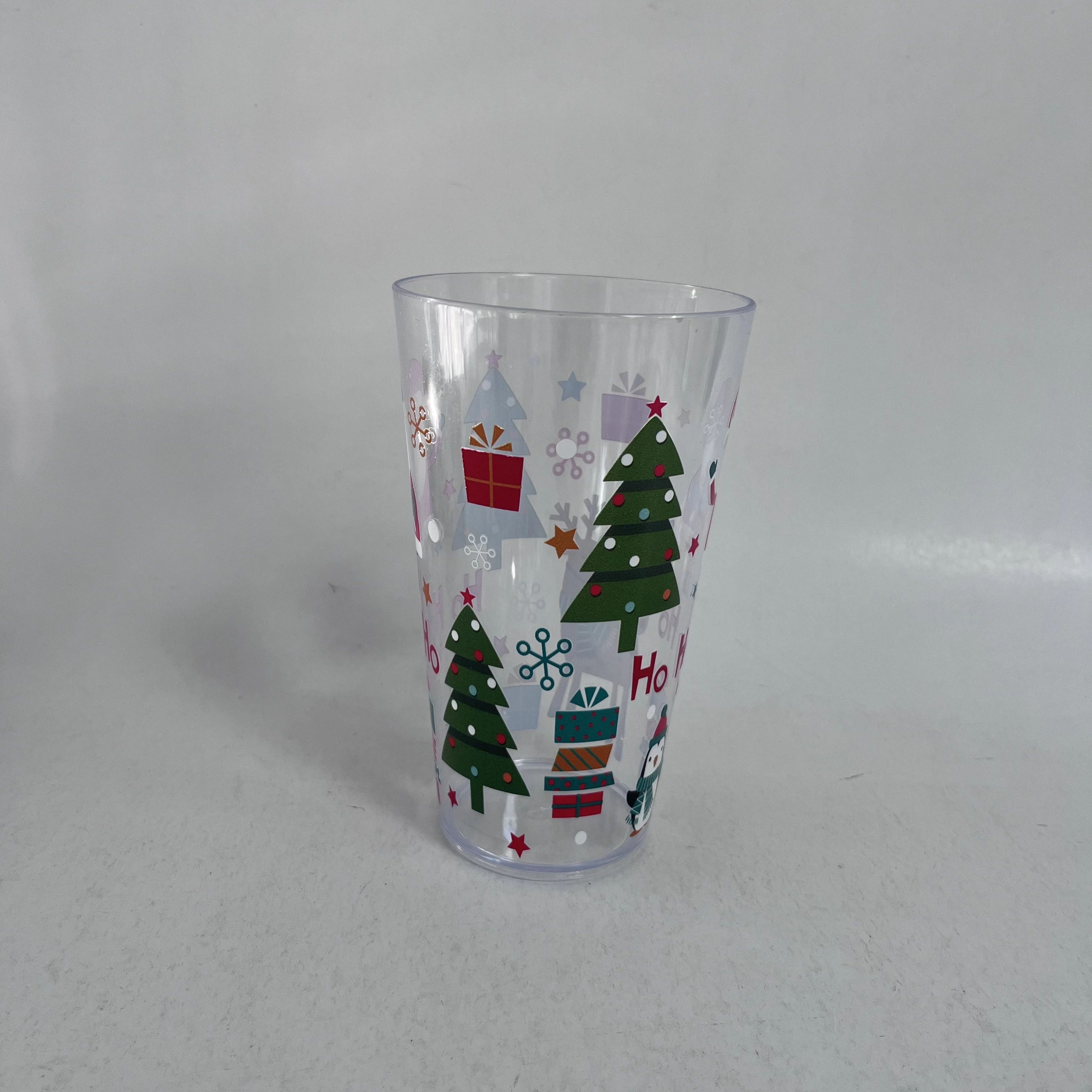 Can Customize Various Color LOGO Round Cup Plastic PS Matte Cup BPA-free Plastic Glass