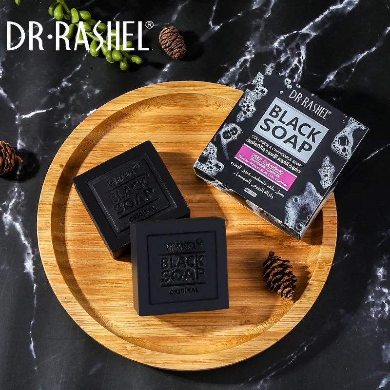 Dr.Rashel Deep Cleansing Charcoal Face Black Soap Oil Control Acne Tighten Pore Whitening Soap (60658677534)