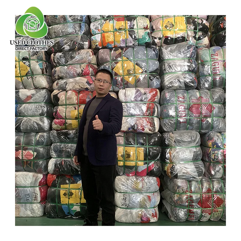 Summer Fashion Used Clothes Various Good Quality Bulk Used Clothing Used Silk Dress