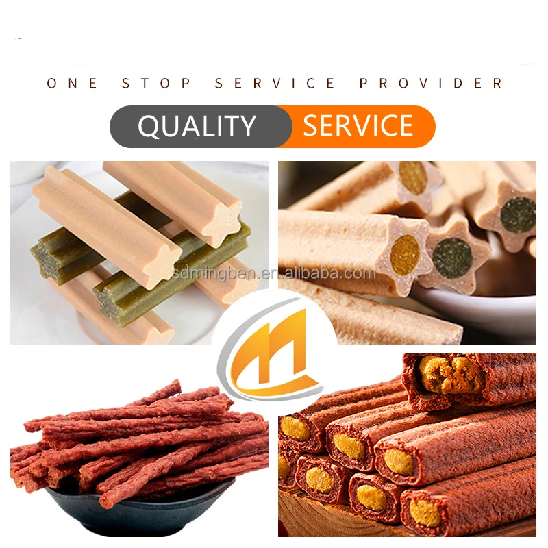 Twin Screw Soft Pet Chewing Extruded Production Processing Plant