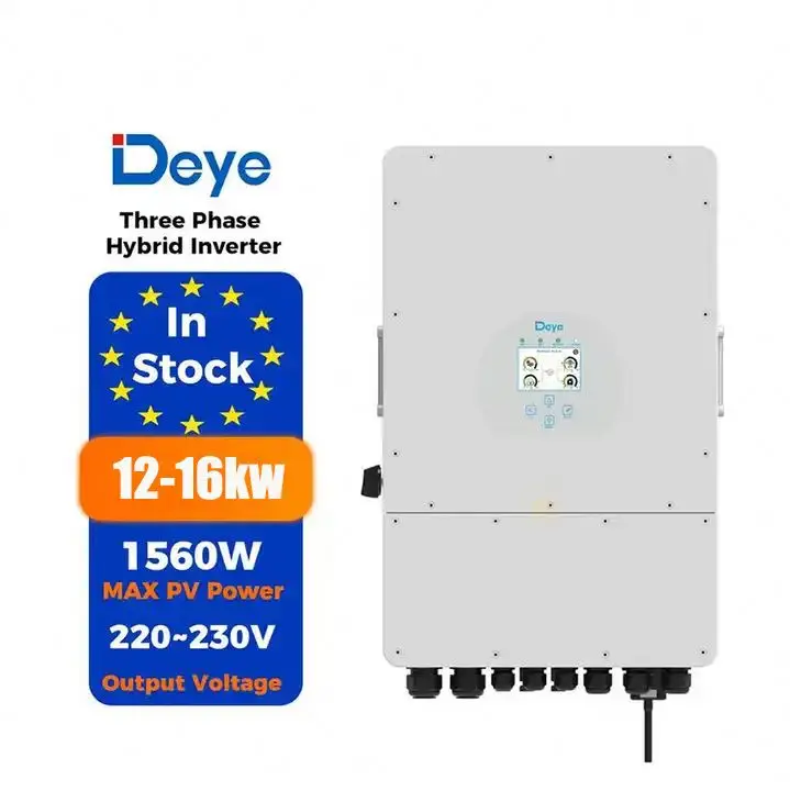 Высокоэффективный Deye SUN-12/14/16K-SG01LP1 12 14 16 кВт однофазный 3 MPP солнечный инвертор для дома хранения энергии инверторная система