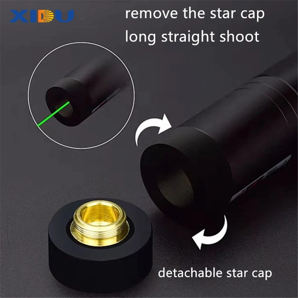 XIDU New High Power Battery Strong Light Baton Green Laser Pointer 303 For PPT document presentation laser pointer high power