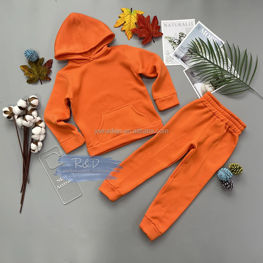 Готов к отправке, Заводские продажи, детский осенний повседневный костюм с индивидуальным логотипом, хлопковые комплекты, Детские комплекты из двух предметов, детская одежда
