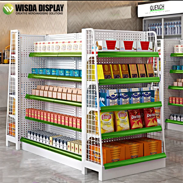 Well designed used rack shelves display for supermarket shelving wisda display