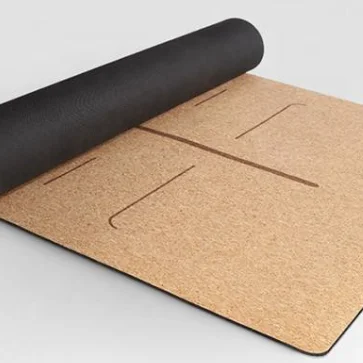 Пробковый коврик для йоги резиновый натуральный хлопковый мешок индивидуальная упаковка токсичный логотип упаковочная бумага функция цветной печати