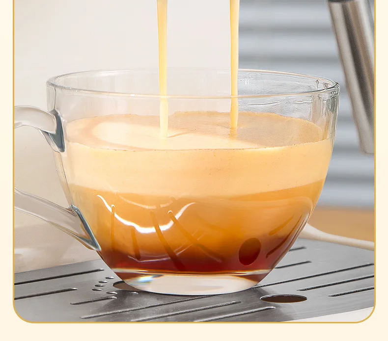 The coffee machine home office small coffee machine semi-automatic steam milk foam integrated fancy Italian coffee machine