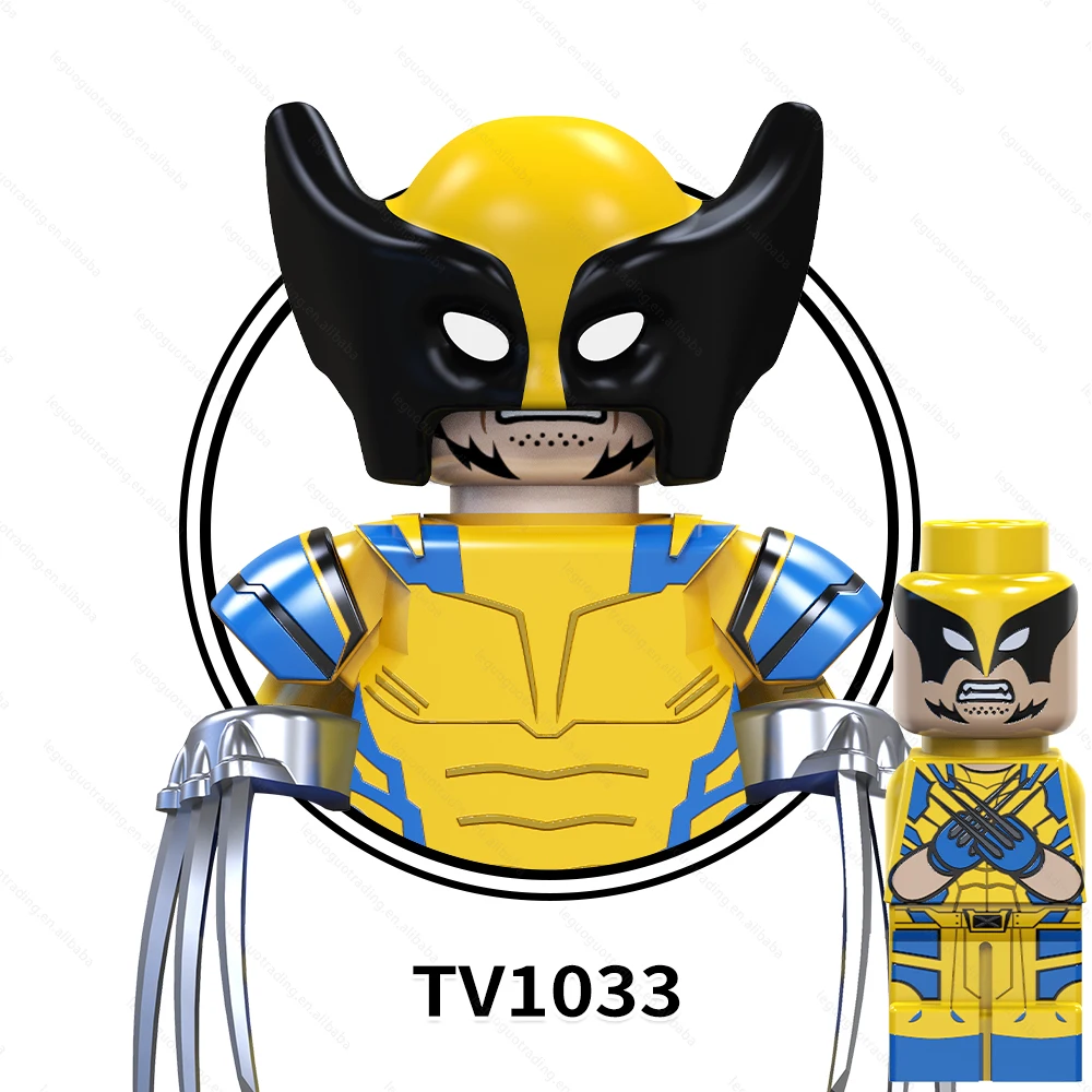 TV6205 Super Heroes Wolver Omni Man Invincible Riot Kang Children DIY Building Blocks Mini Action Figures Kids Educational Toys