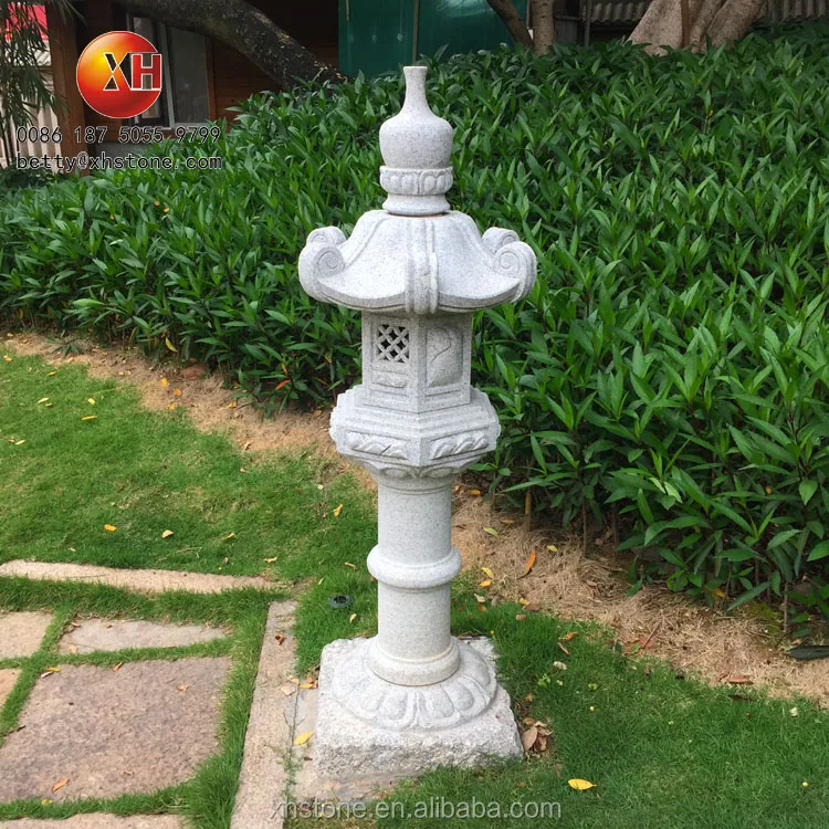 Japanese Style Customized Size Garden Outdoor Decorative Natural Stone Large KASUGA Pagoda Lantern Light