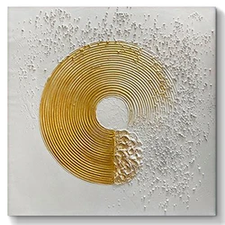 Handmade Oil Painting Modern Minimalist Gold Decorative Oil Painting Living Room Hanging Wall