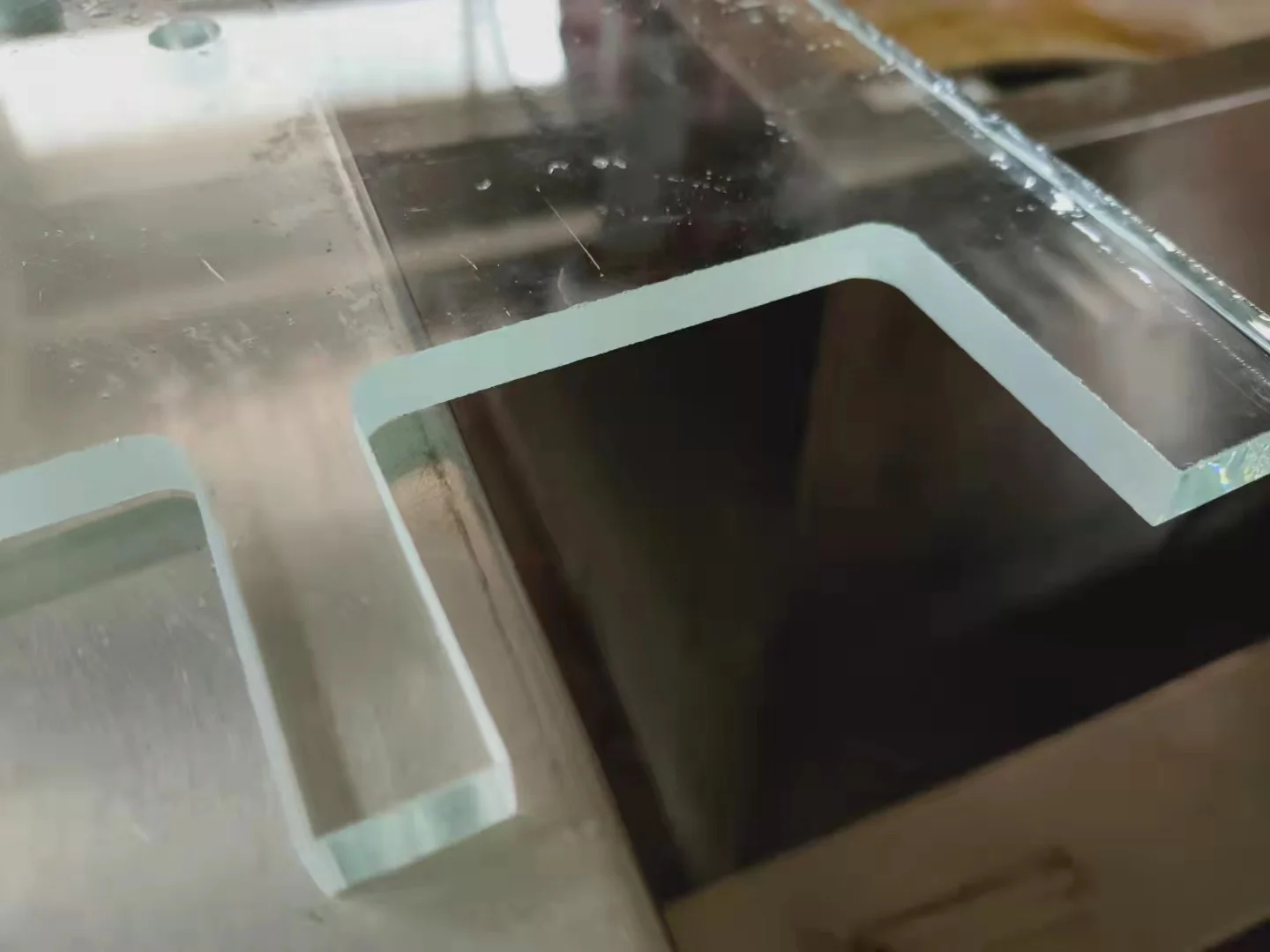 Glass deep processing water jet cutting cnc glass cutting machine