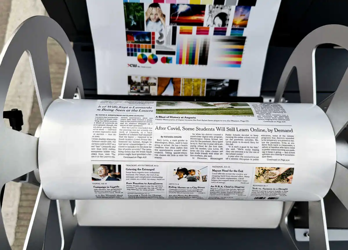 High-Speed A3 Inkjet Cosmetic Label Printer Roll-to-Roll Die Cut Sticker Machine Gear Motor Colour Label Printing Industries