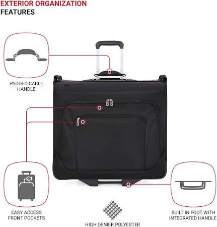 OEM factory custom wholesale premium travel wheeled trolley garment bag Wheeled Garment Bag Trolley Garment Bag