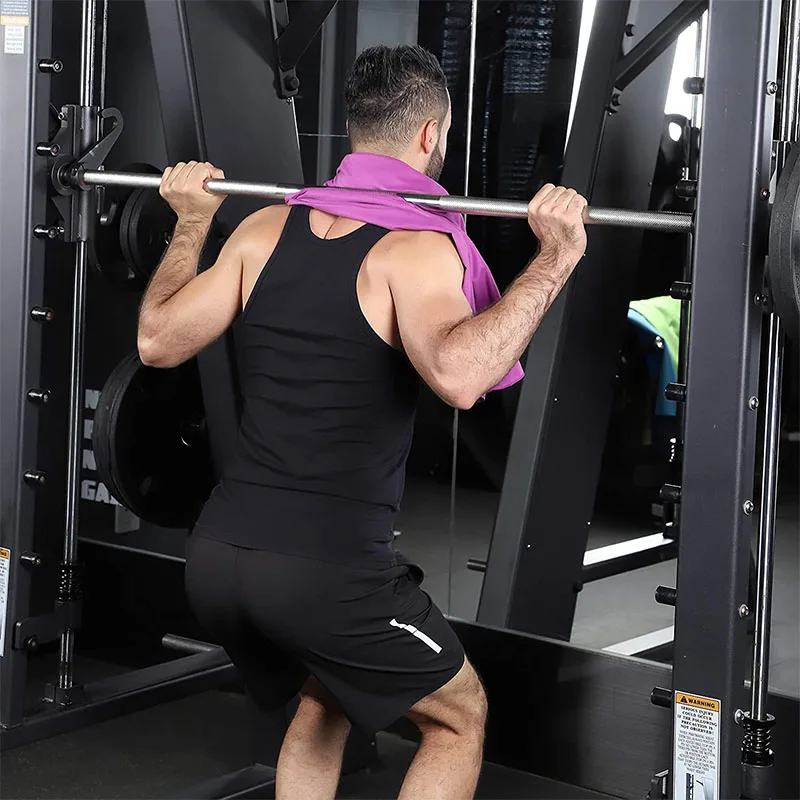 Super absorbent microfiber sports towel gym towel with carry bag and hanging loop