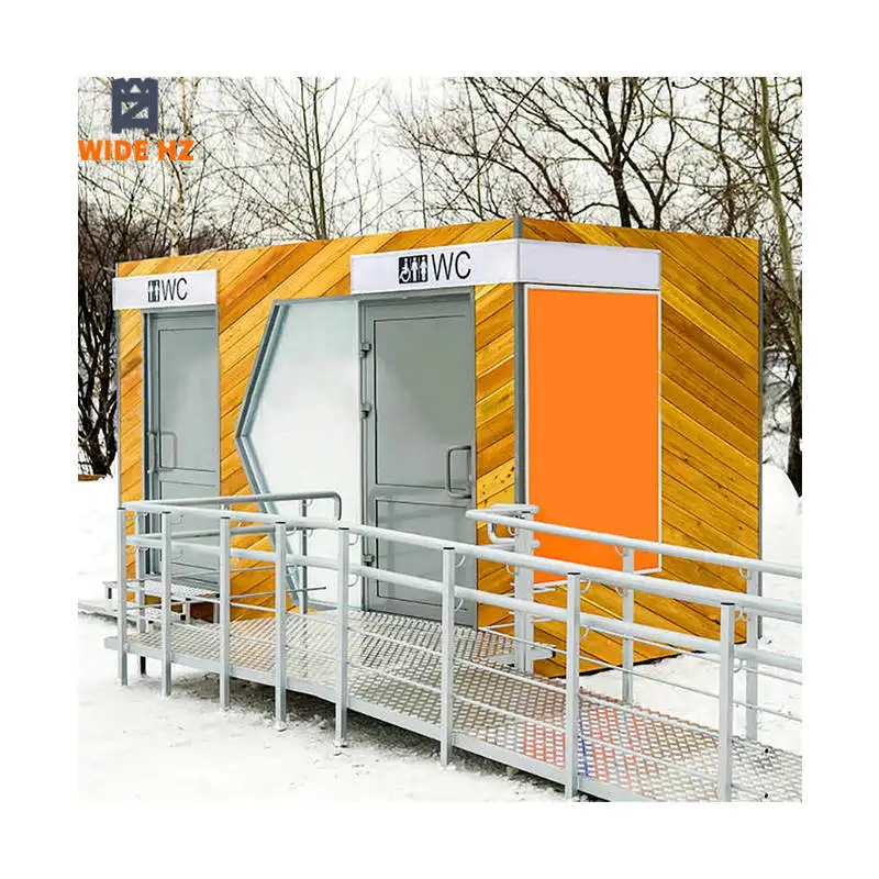 Portable outdoor bathroom toilet and shower WC container cabin