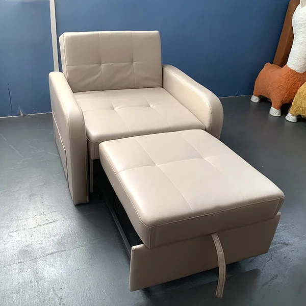 sofa bed synthetic leather fabric customization chair relax GENUINE LEATHER fold modern