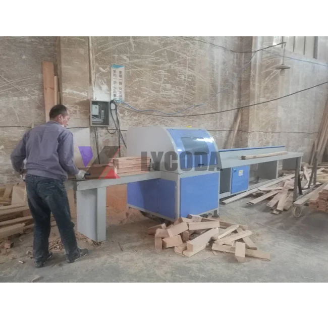 Automatic wood saw machines wood  pallet stringer panel board cutting off saw machine