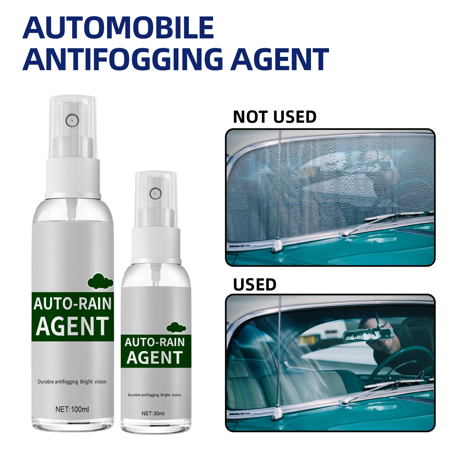 Car windshield mirrors waterproof coating spray use glass antifogging agent rain repellent spray