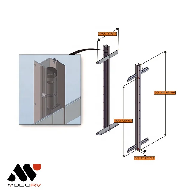 MOBO Lippert RV Double rack drive Slide out system for Class B Motorhome part electric mechanism system for camping car camper