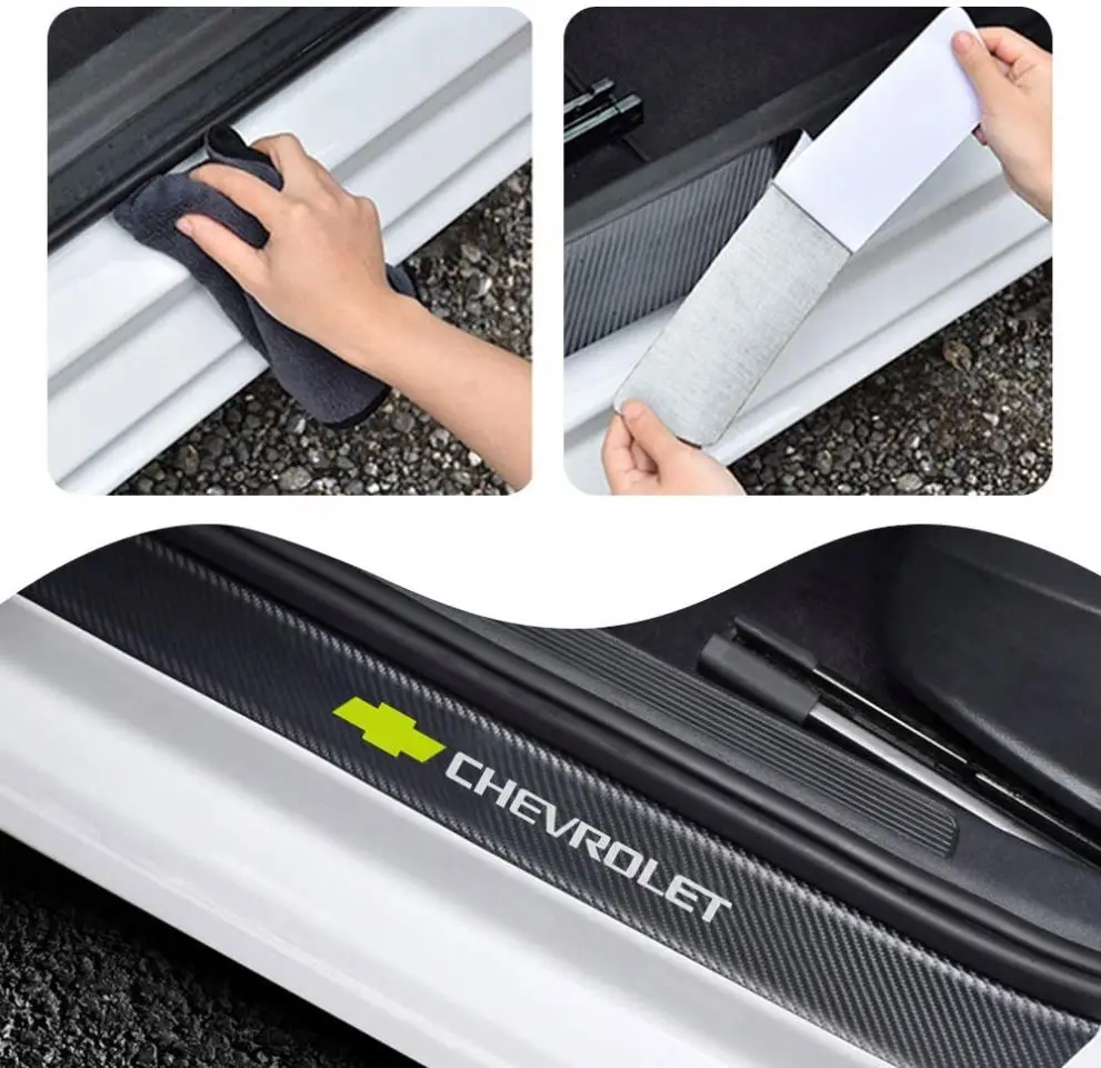 4pcs Compatible with Chery Car Door Sill Scuff Guard Welcome Pedal Protect Anti-Kick Scratch for Cars Doors Sill Plate For Chery