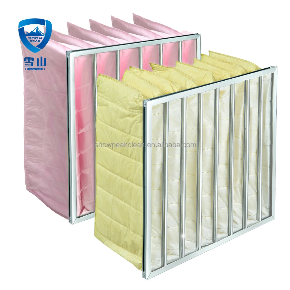 Customizable Gas Turbine Bag Air Filter F7 Pocket Filter