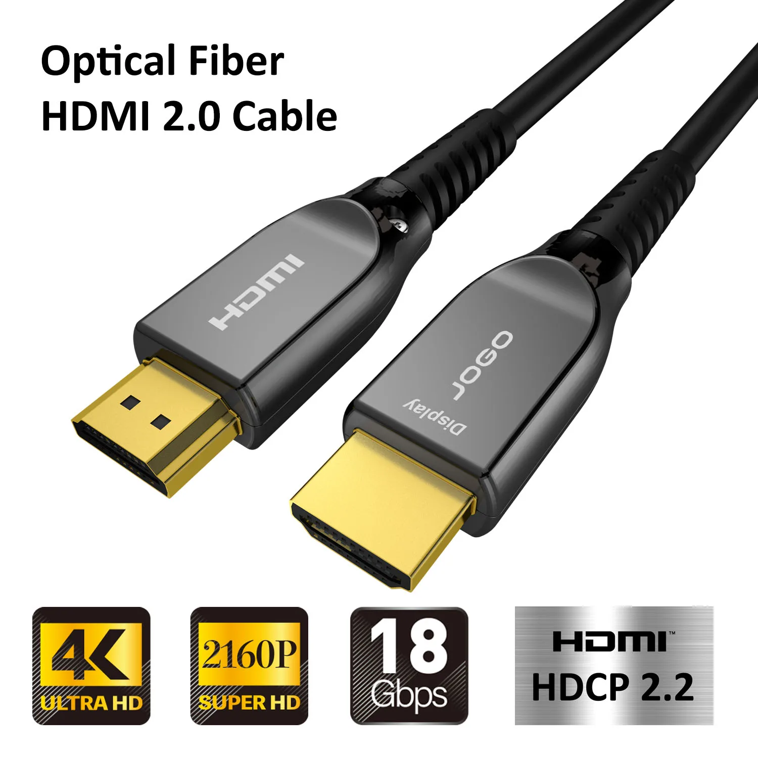  Активный оптический кабель HDMI Поддержка 4K @ 60HZ 18 Гбит/с YUV 4:4:4 для HDTV проектора