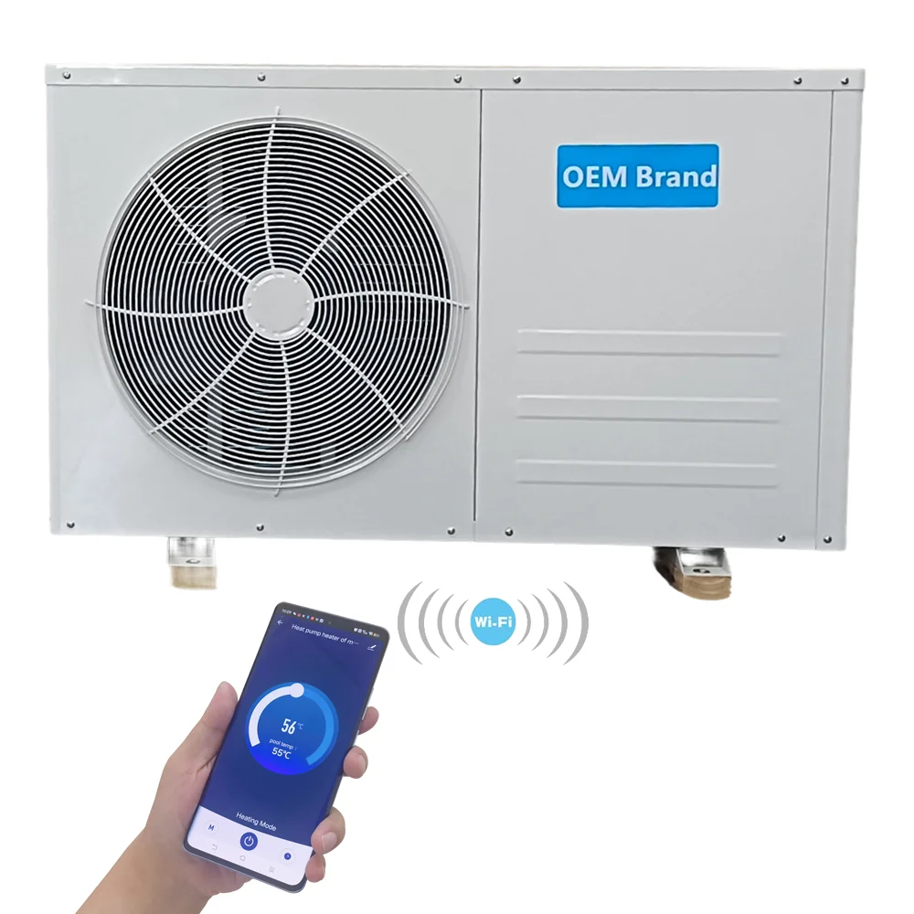 High Temperature Air Source Heat Pump Energy Saving A+++ DC Inverter Water Heater Pump