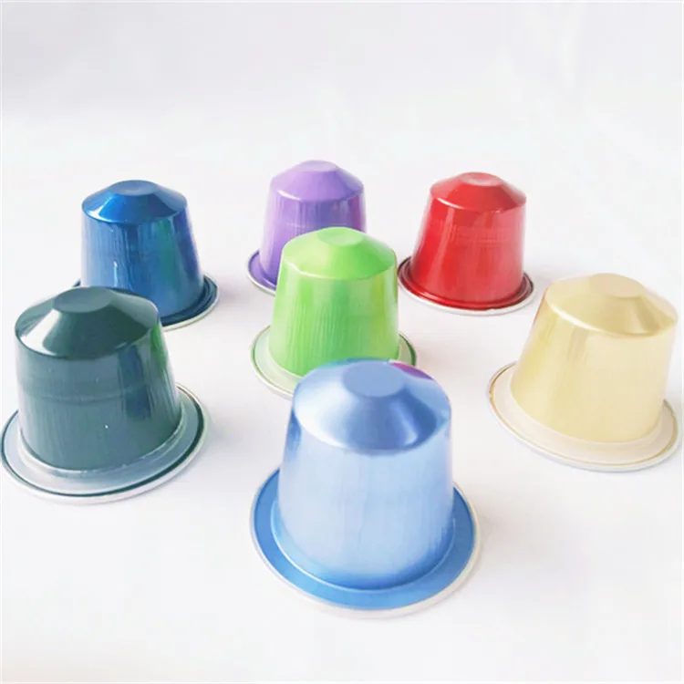 Aluminum Nespresso Empty Capsules With Foil Lid Aluminum Nespresso Coffee Cup Sealing Machine
