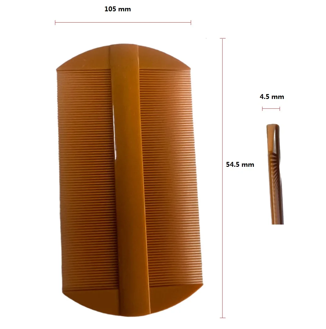 Chinese Ancient Style Traditional Double Sided Plastic Lice Nits Louse Flea Tick Comb