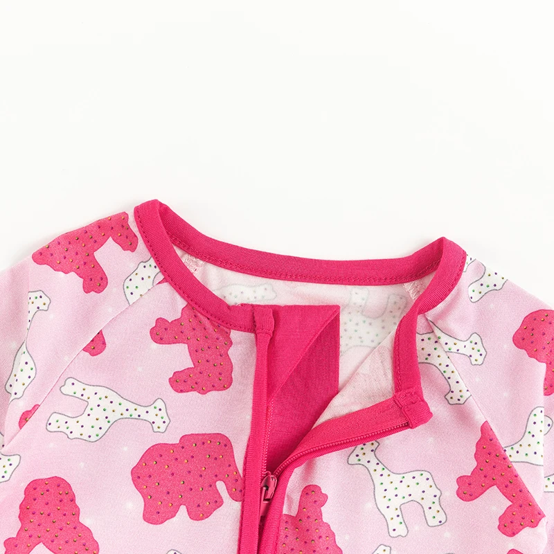 MIOZING Bamboo Baby Romper Organic Cotton Baby Grow Romper With Digital Printing Newborn Baby Onesie