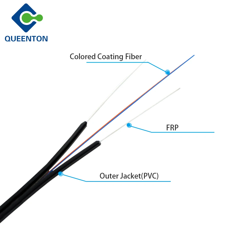 Самонесущая стальная проволока GJXFV FRP G657 FTTH Drop fiber Optica 2 4 1 core внутренний волоконно-оптический кабель в