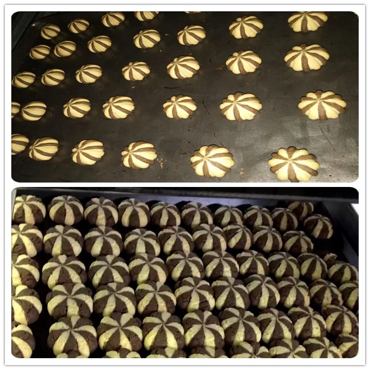 Shanghai Bakenati BNT-208A Automatic Three Hoppers Double Color Chocolate Filling Cookies Encrusting Making Machine