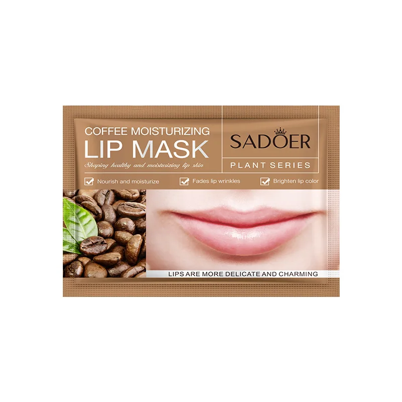 English Sadoer Coffee Moisturizing Nourishing Lip Balm Improve Dry Autumn and Winter Cross-Border Foreign Trade Wholesale