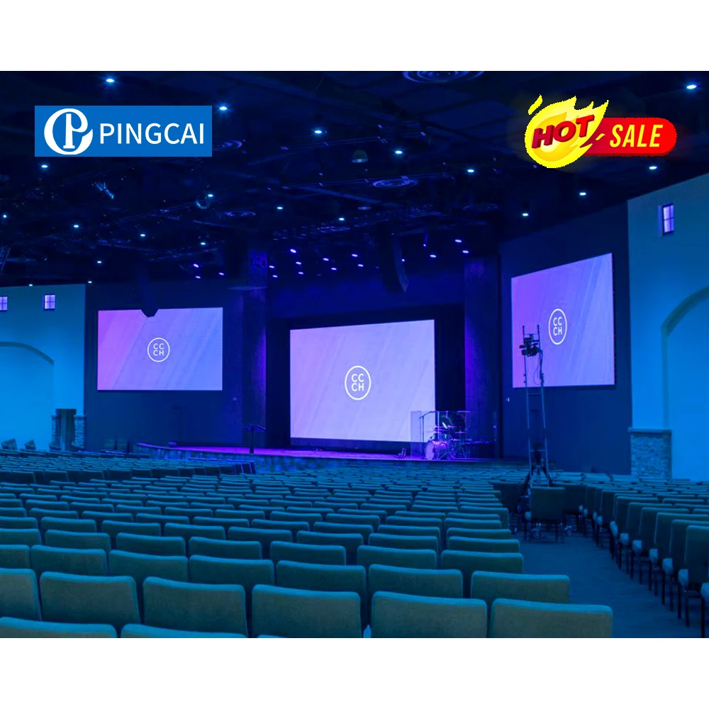 Pingcai Dependable Performance P1.25 P2 P2.5 640x480x60mm Full Color Die Casting Aluminum Fixed Indoor Led Video Wall