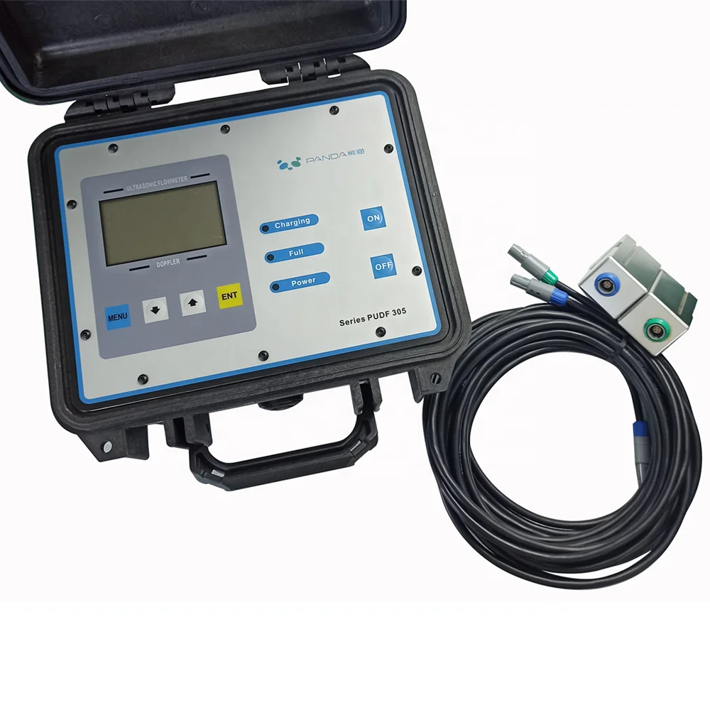 portable flow meter PUDF305 ultrasonic flow meter 4~20mA,Relay/OCT Open Channel Flow Meter