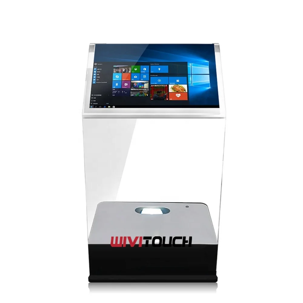 30inch 3300lumen Holo rear projection film touch projector kiosk