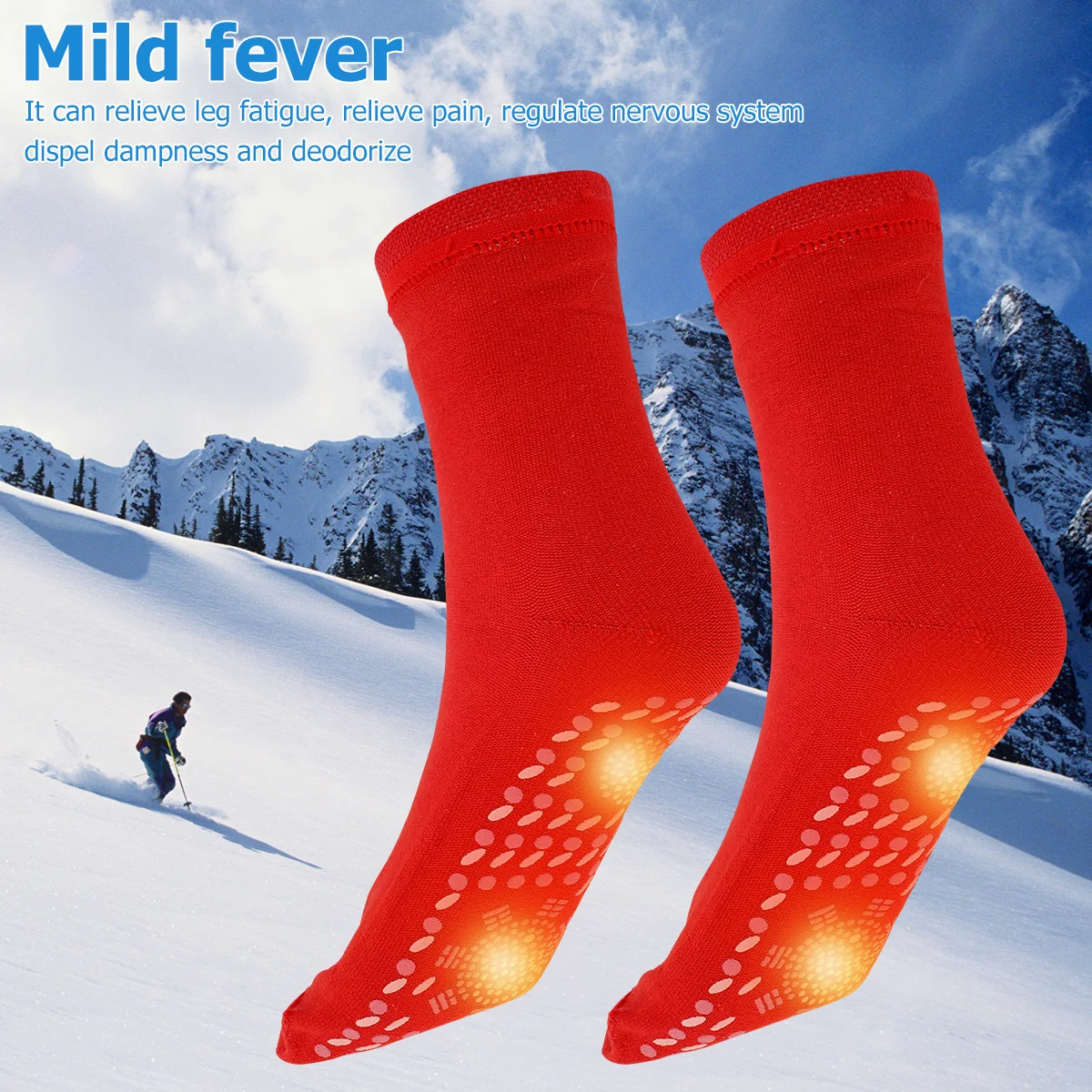 Self-Heating Socks Winter Warm Thermal Health Care Socks Slimming Health Short Magnetic Therapy Sock Calcetines autocalentados