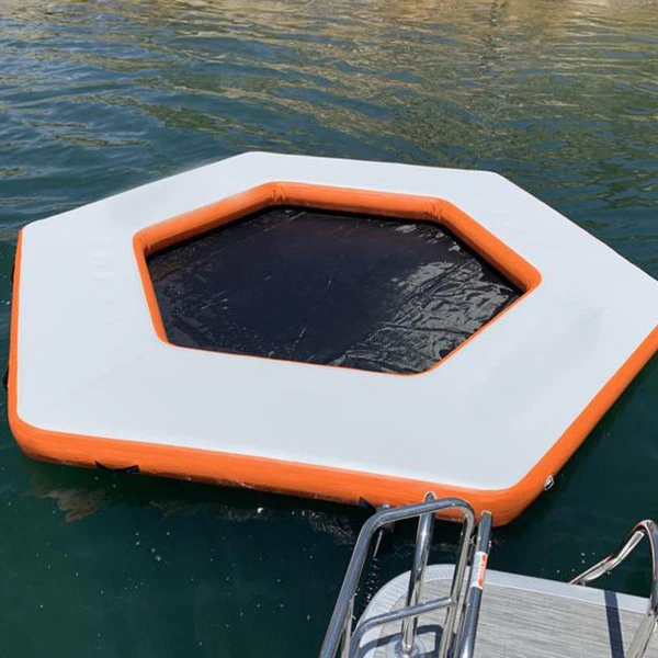 DWF надувной шестигранный плавающий док-станция для водных лодок портативный коврик на водной платформе