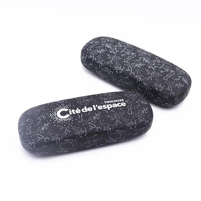 Bestpackaging cheap price eyeglasses case custom spectacle case Leather Metal optics glasses case