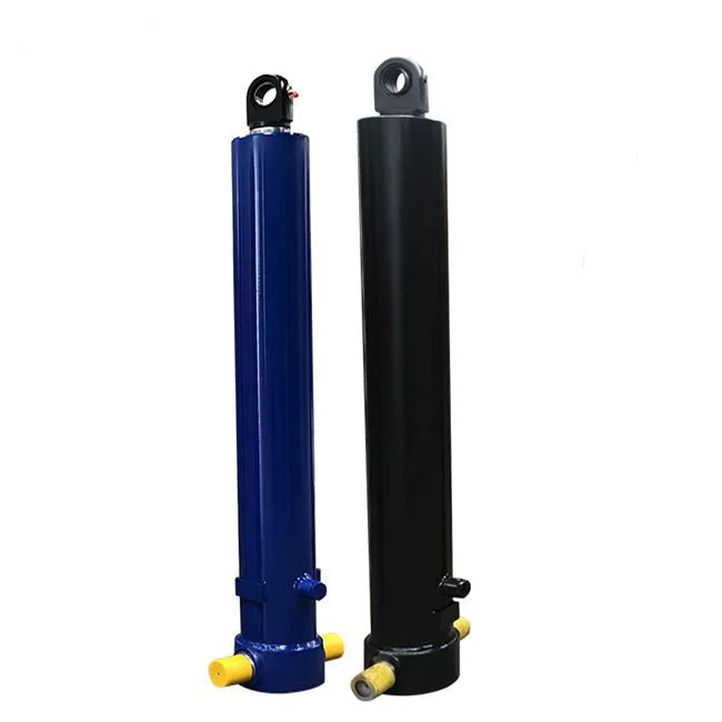 Long stroke telescopic hydraulic cylinder unloading truck with lifting lugs