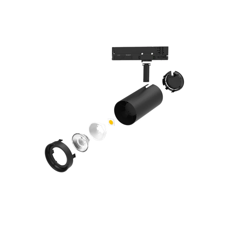 China Spotlights Ceiling 20W 30W 40W Lighting Spot Led Color Adjustable Track Light Lamps Cob Led Track Lighting Supplier