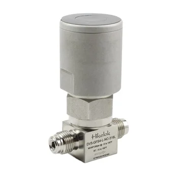 Hikelok Pneumatic Acuator 250psi to 3045 psi 210 bar 316L VIM-VAR Stainless Steel Diaphragm Valve