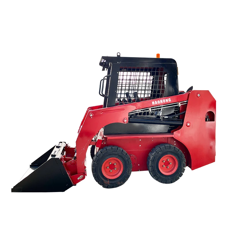 factory Outlet skid steer loader small skid steer loader 4 wheel drive small Skid Steer Loader