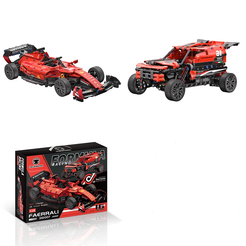 Technical F1 Sports Car Constructor Model Building Kit for Adult Blocks Toys for Boys City 2 in 1 building Bricks Gifts for Kids