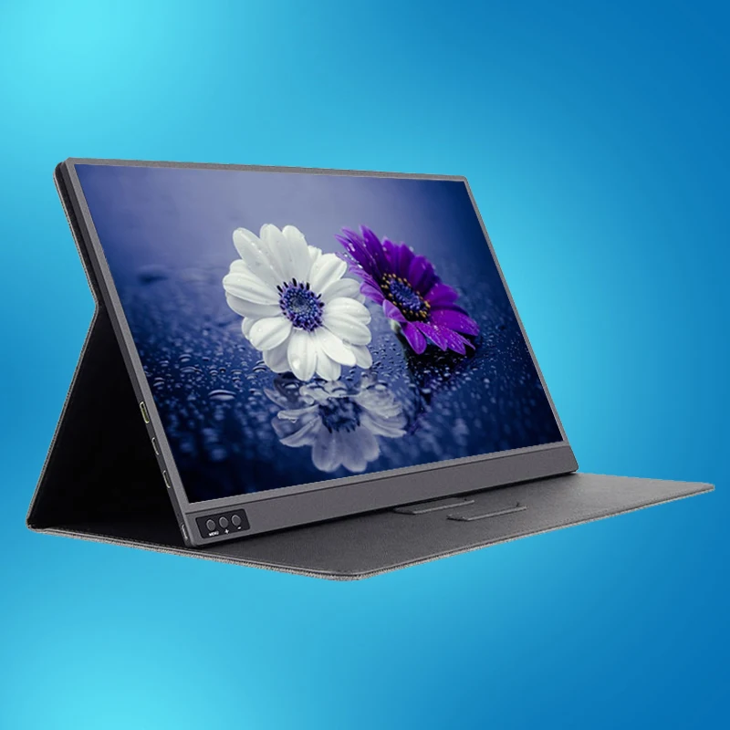 
8000mAh Build-in Lithium battery power 6hours super light laptop lcd monitor USB Type C extend tablet PC portable screen 15.6