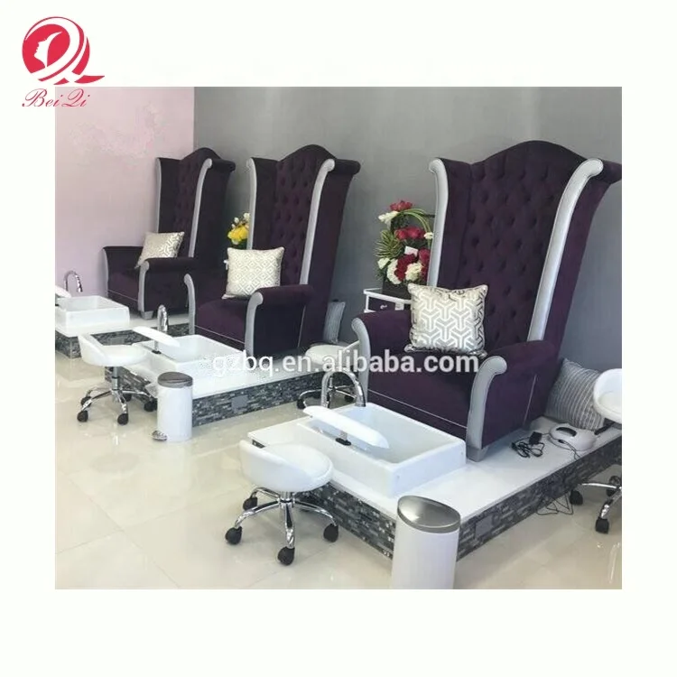 Современное оборудование для маникюрного салона, без сантехники, стул с высокой спинкой