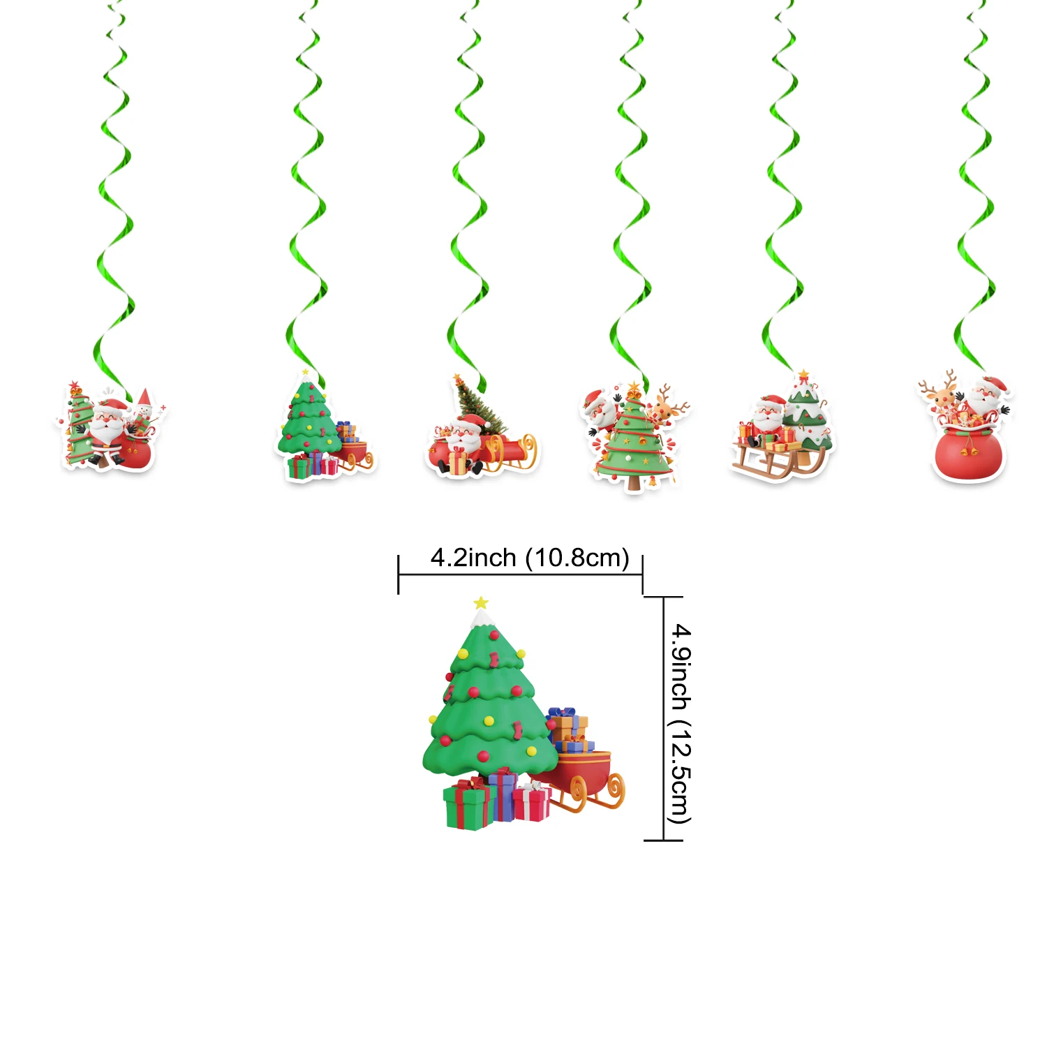 New Arrival Merry Christmas Santa Snowman Flag Banner Cake Toppers Latex Balloon Bouquet For Christmas Party Decoration Supplier